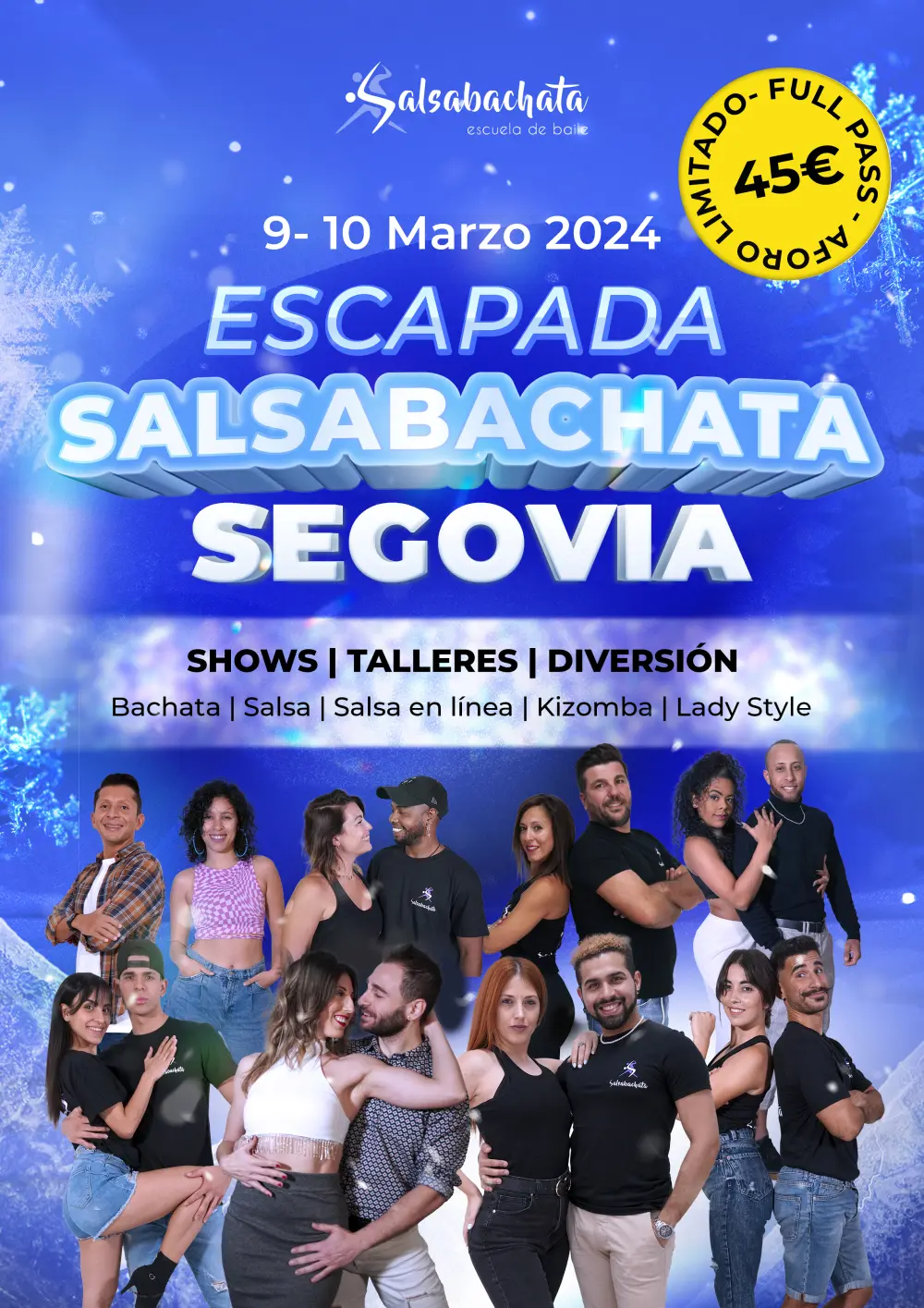Flyer de Escapada Salsabachata Segovia - Winter edition 2024